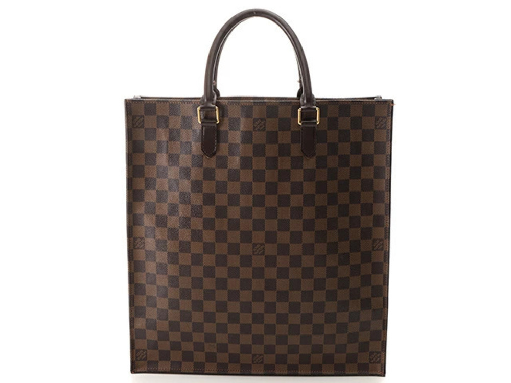 Louis Vuitton Damier Sac Plat Tote Bag Business Square Vertical